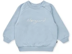 Mads Nørgaard sweatshirt lyseblå med hvidt logoprint og rund hals